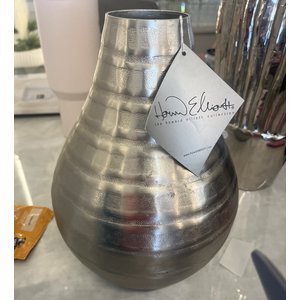 Horizontal Lines Vase - Silver
