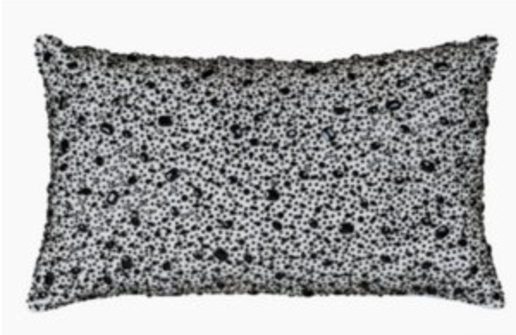 Rhinestone Beaded Kidney Pillow