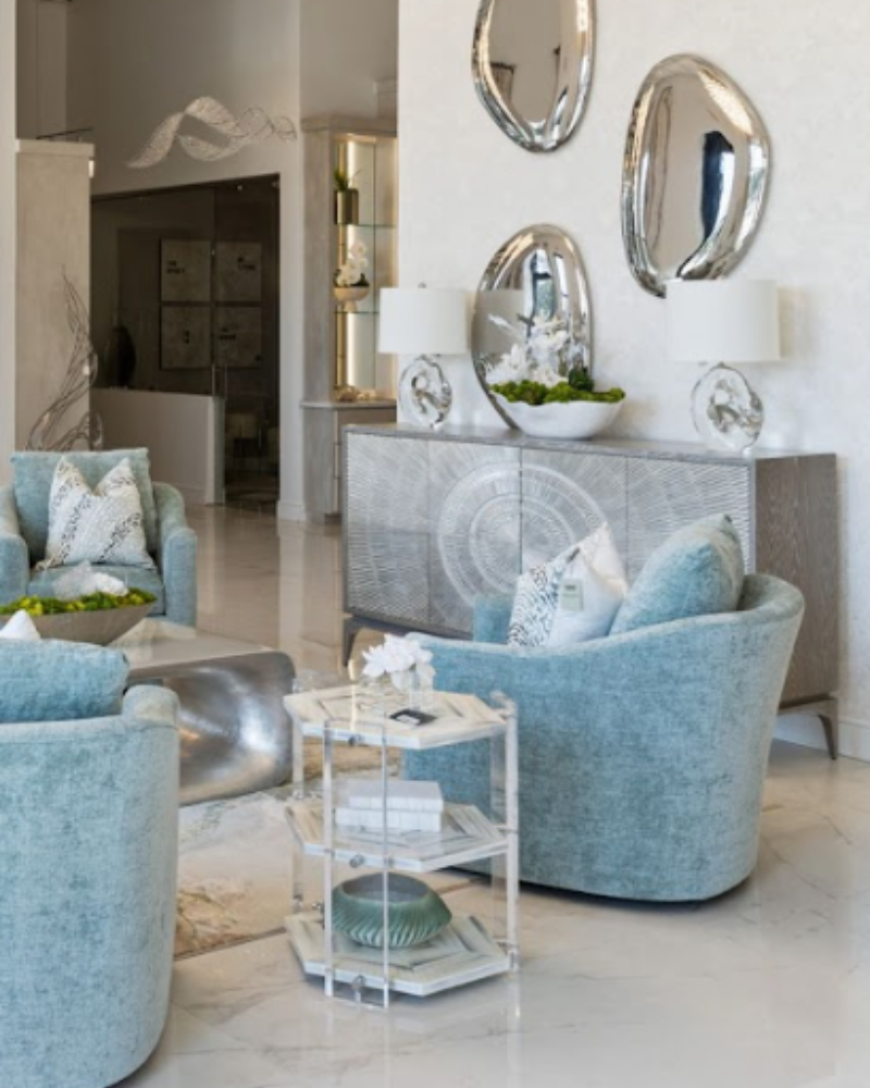 Quadrilateral Tiers Side Table - White