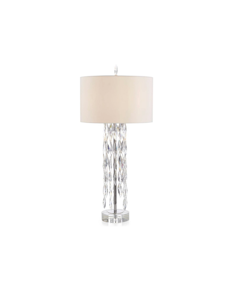 Marquise Crystal Table Lamp -Silver