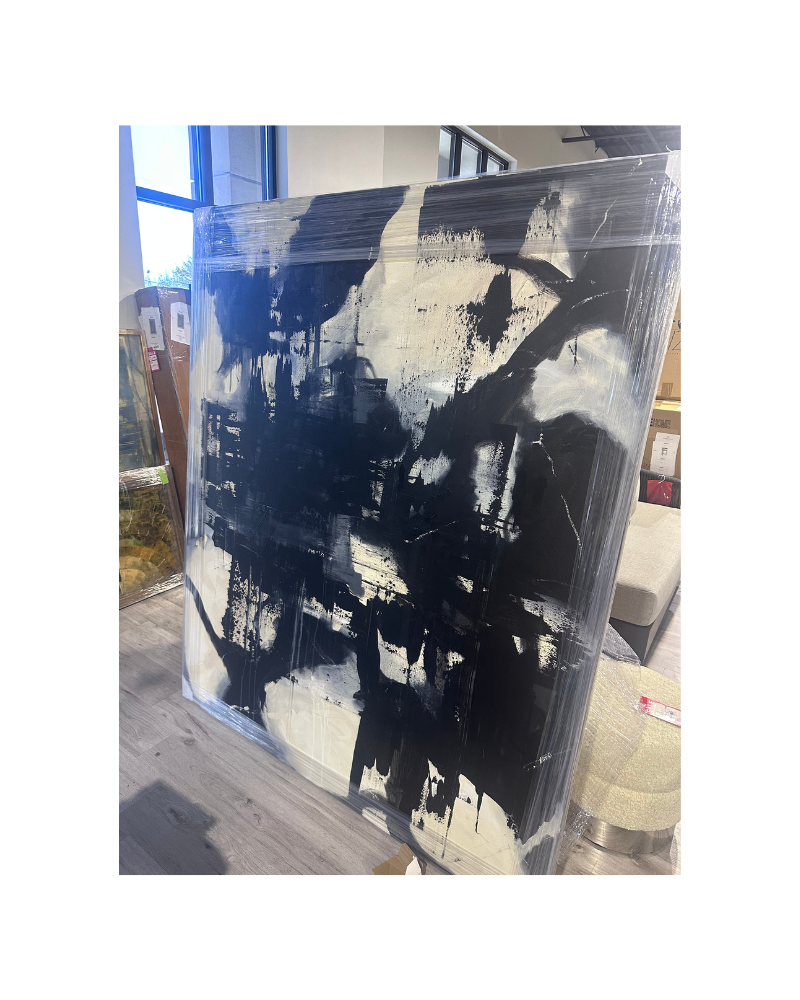 Dustin Vyers Art 72 X 60 - Black & White