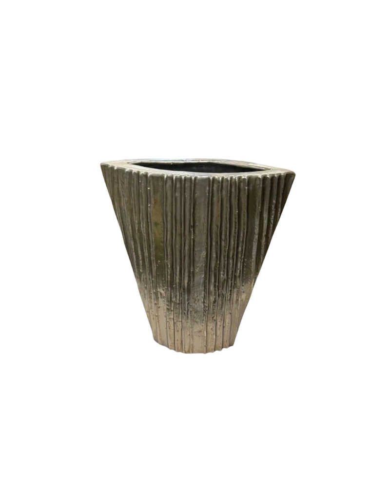Ridge Vase - Gold