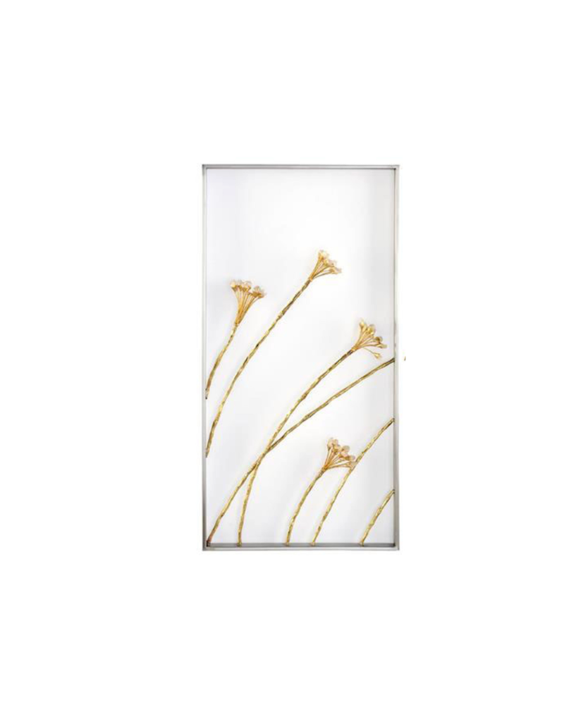 Windswept Triptych Single Wall Panel - Gold