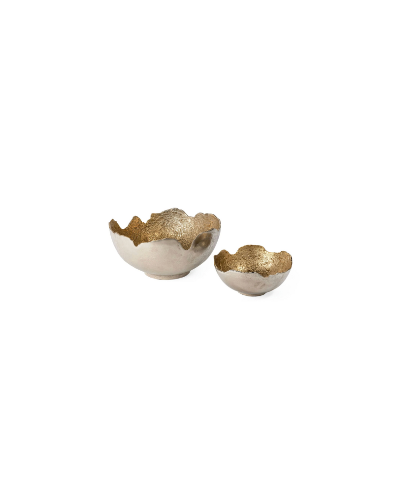 Aluminum Decorative Bowl Small - Gold