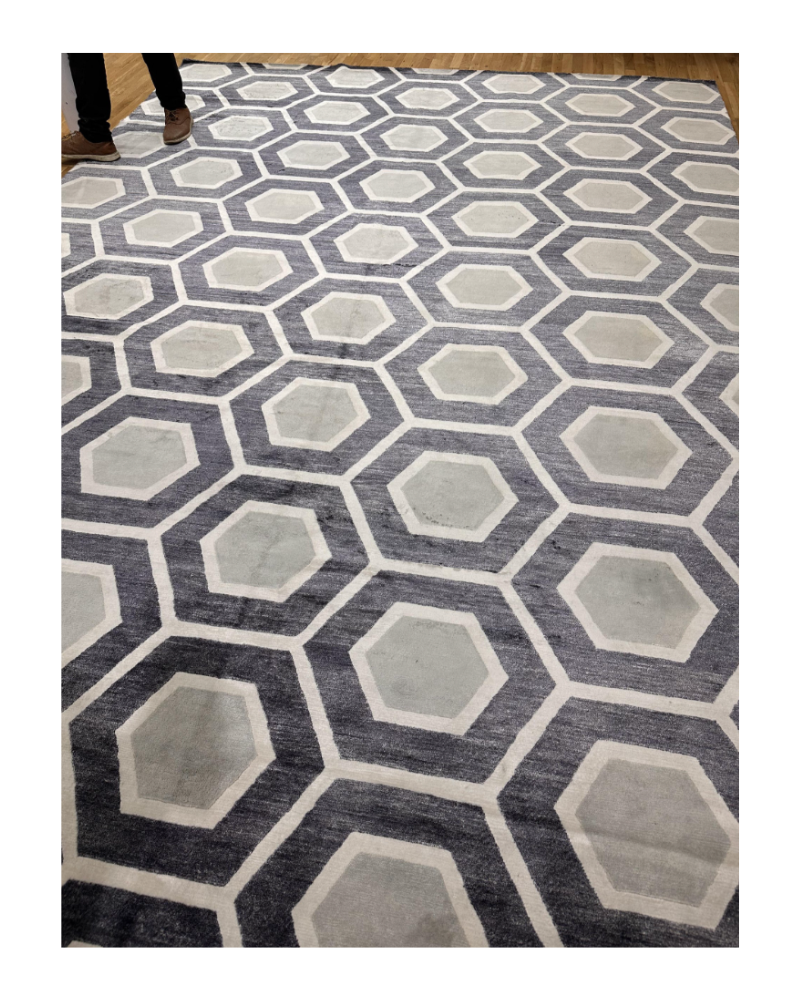 Geometric Rug - Gray