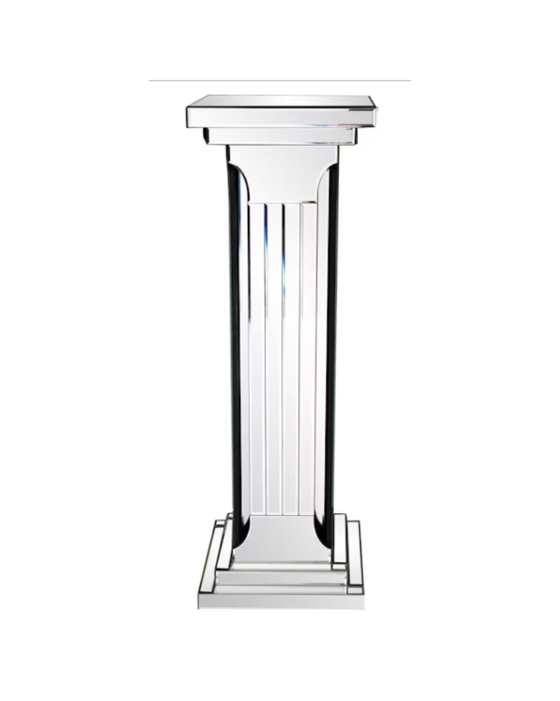 Mirrored Pedestal - Silver