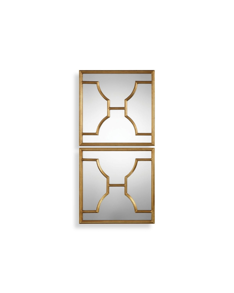 Gold Misa Square Mirrors set of 2