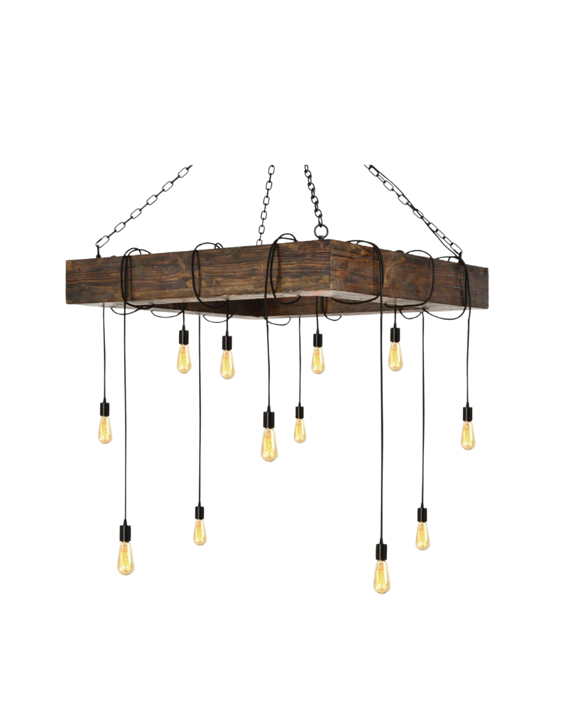 Penn Station Chandelier - Brown