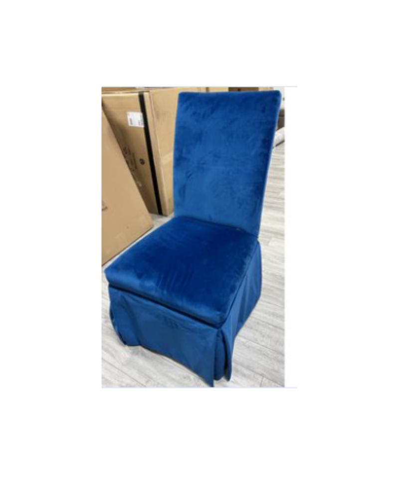 Velvet Chair - Blue