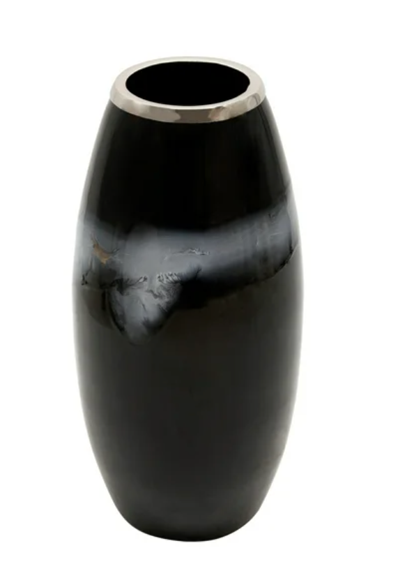 Black and Blue Vase Large
