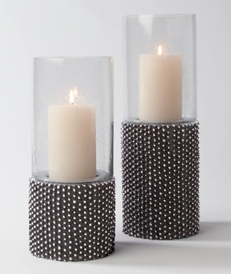 Candle Holder - Black Spike, Large