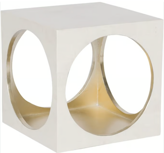 White Agate Cocktail Table