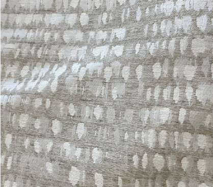 Drapery Panels - Silver and Tan Brushed Print