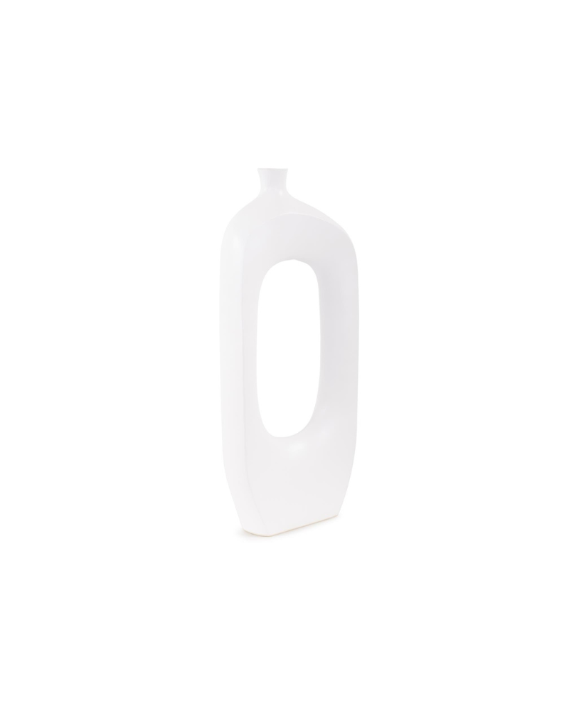 Hayden Contemporary Ceramic Vase White