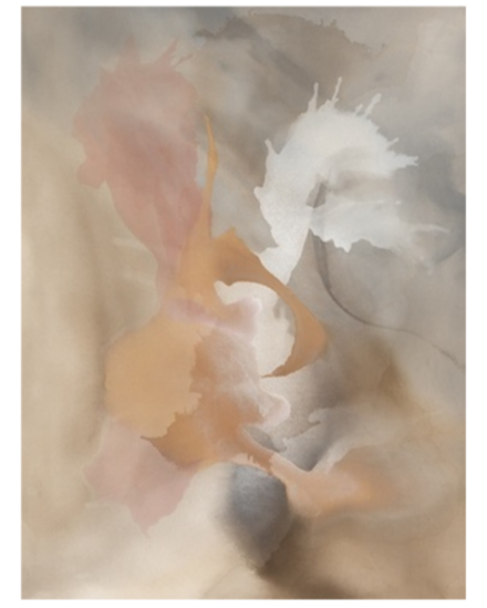 Adobe Haze Painting - Blush & Silver