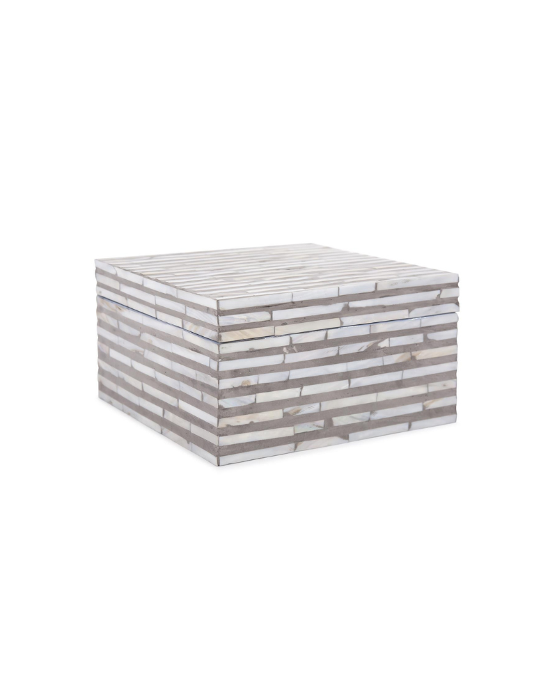Julianna Square Mother of Pearl High Box