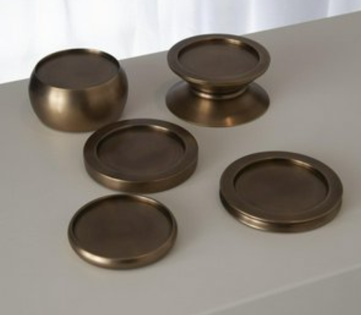 Stack 'Em Up C/H, Antique Brass Set of 6 GV