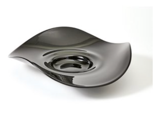 Glossy Bowl Floral - Black