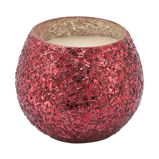 Red Glitter Candle