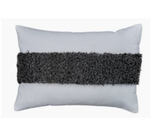 White with Black Sequin Pillows