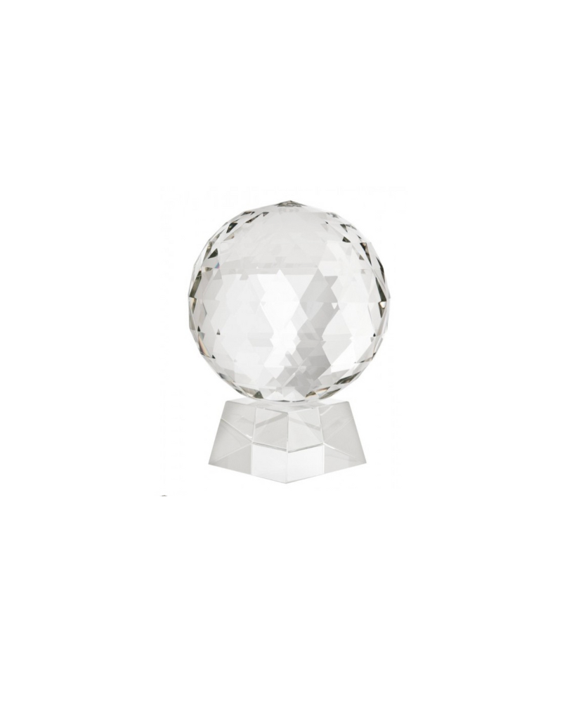Crystal Orb on Stand - Clear