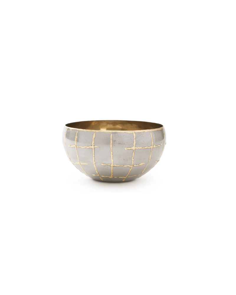 Loom Medium Bowl - Silver/Gold