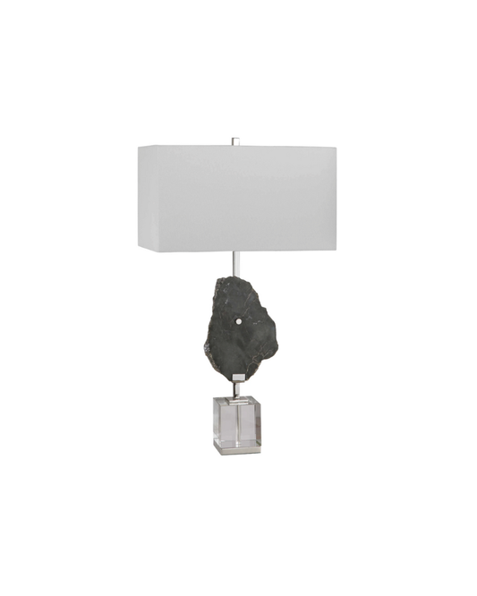 Ranya Stone Table Lamp - Black