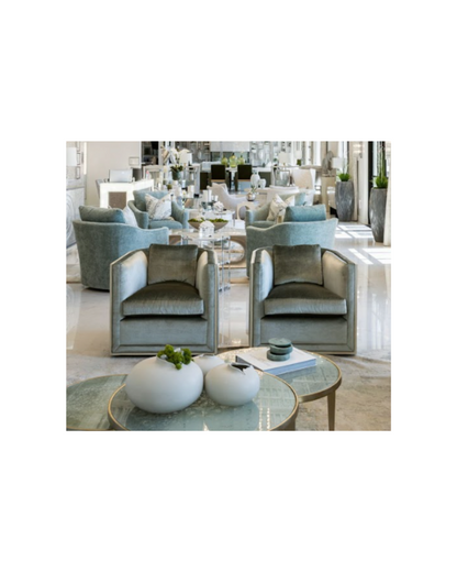Brett Upholstered Swivel Chair - Sage
