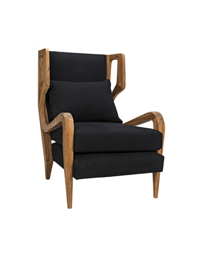 Teak Carol Chair - Black