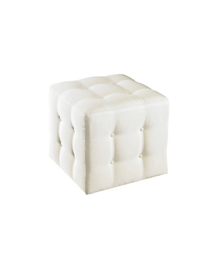 Kelton Cube Upholstered Ottoman - Black