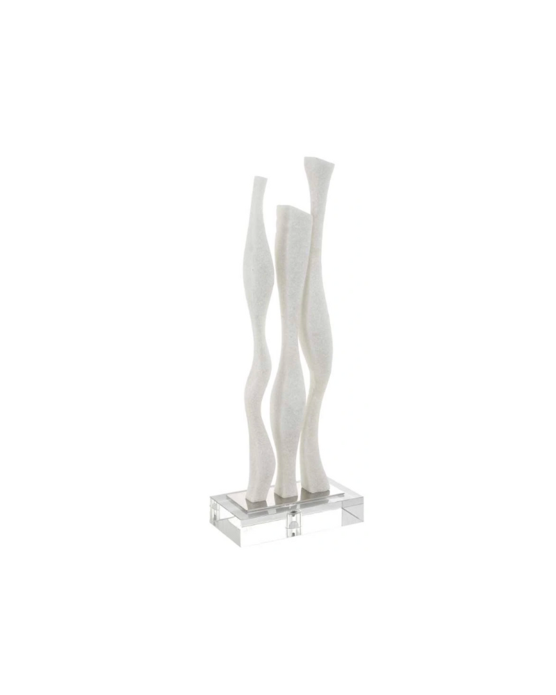 Gale Quartz Sculpture - White