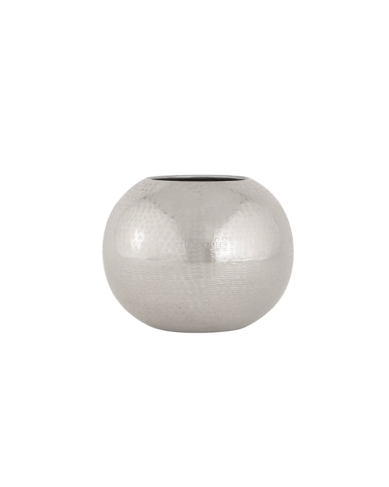 Elk Home Cobia Nickel Vase - Silver