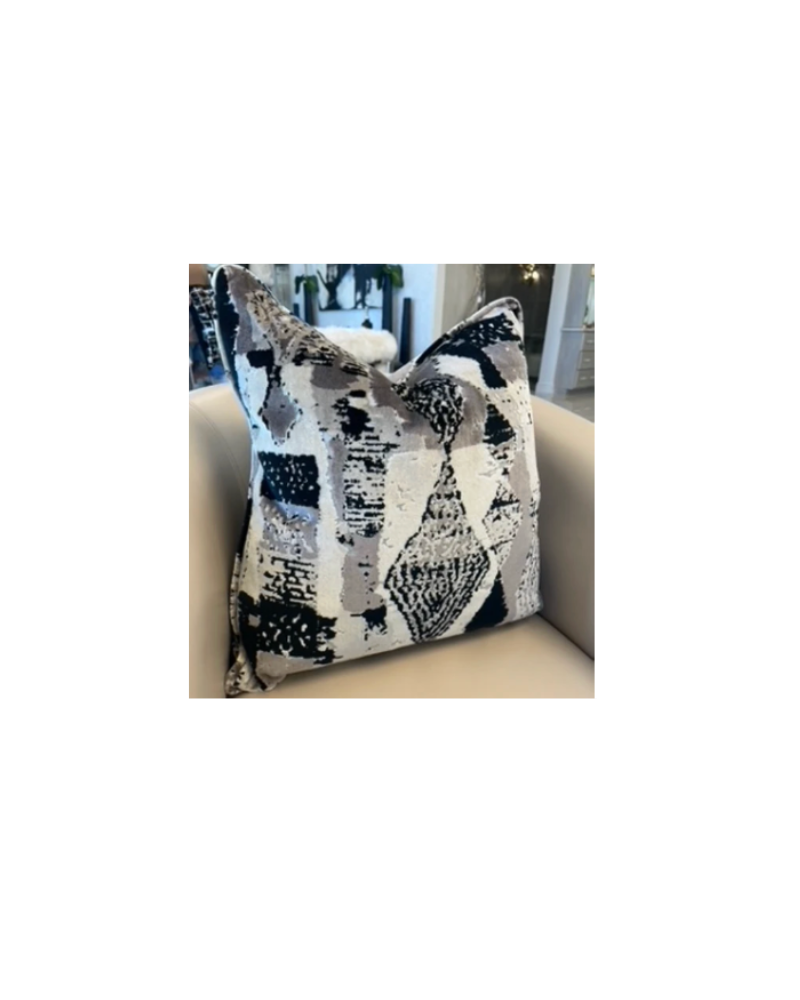 Custom Pillow - Black and Cream