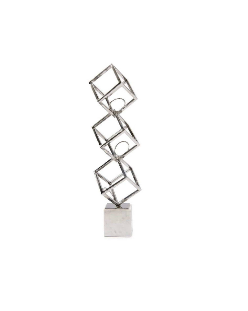 Triple Wine Cube - Silver