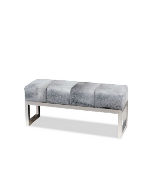 Moro Hide Bench - Gray