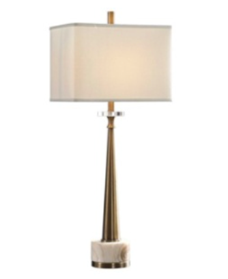 Brass Steel Base with Marble Foot Lamp