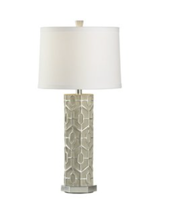 Green Geometric Lamp