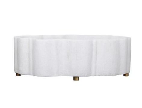 Large Oval Alabaster Bowl