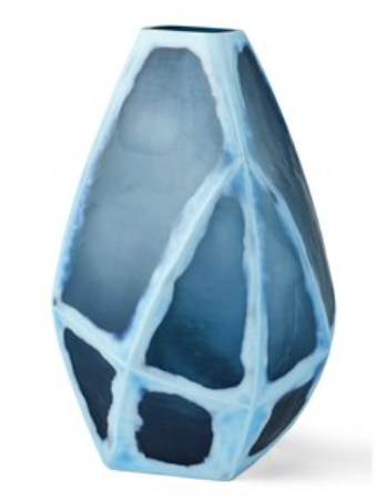 Large Teal and blue Vase