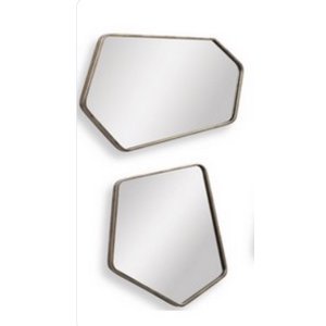 Set of 2 Linneah Mirrors - Gold finish