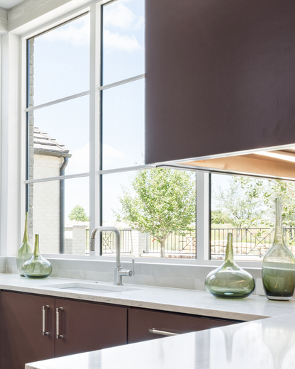 Balloon Glass Vase - Olive Green