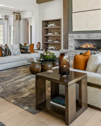 Petrified Wood Coasters - Brown/Black