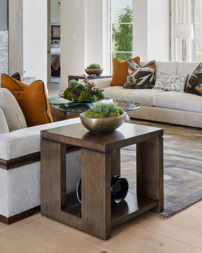 Wooden Side Table - Brown