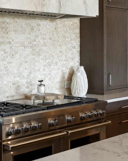 Cacao Opaque Vase - White