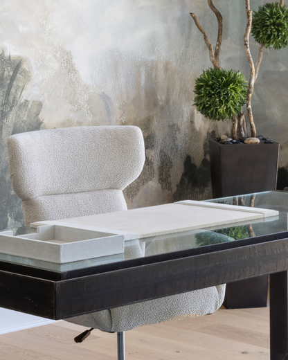 Segovia Desk Blotter - Light Gray