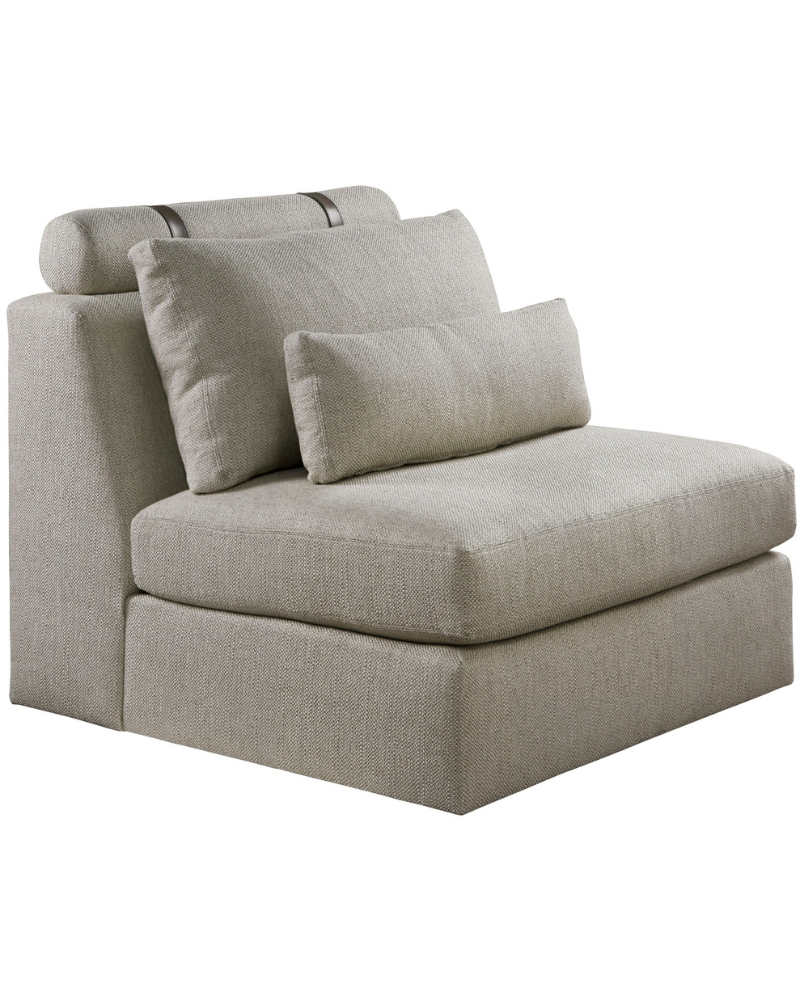 Cozy Armless Lounge Chair - Cream