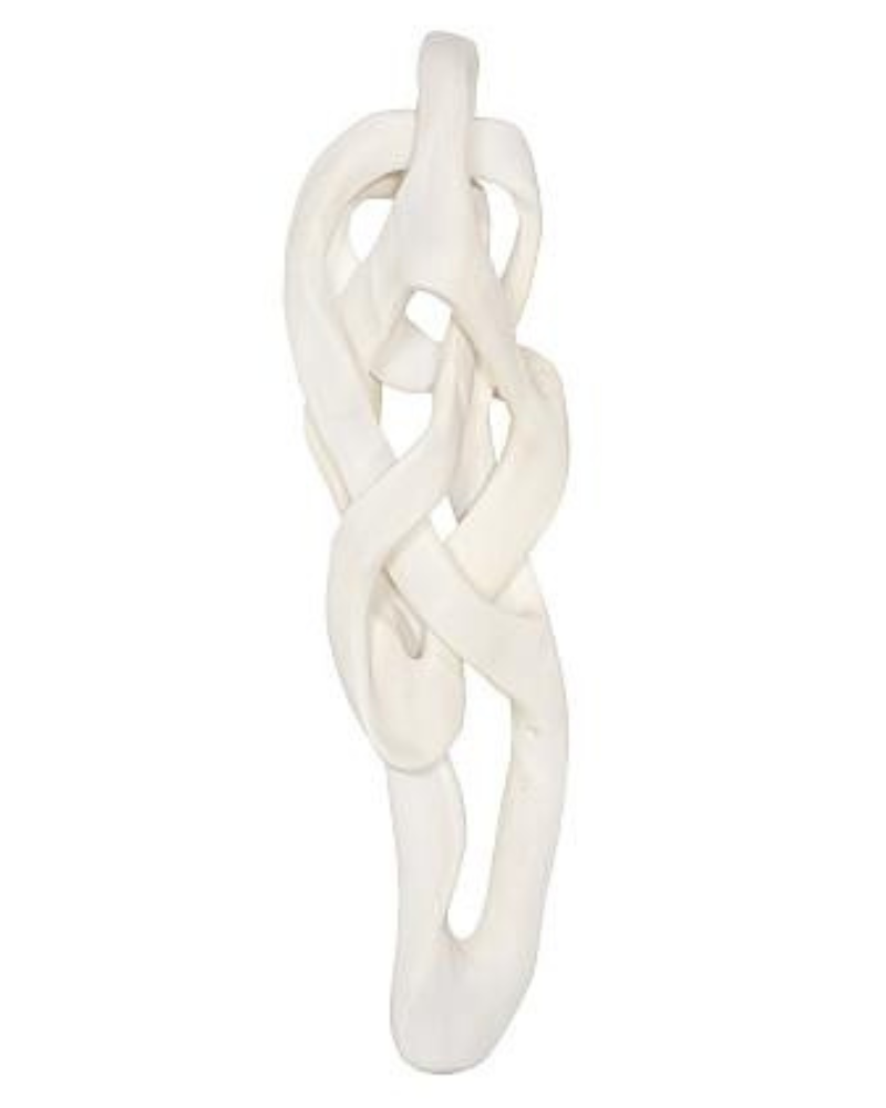 Cast Dancing Wall Sculpture - White