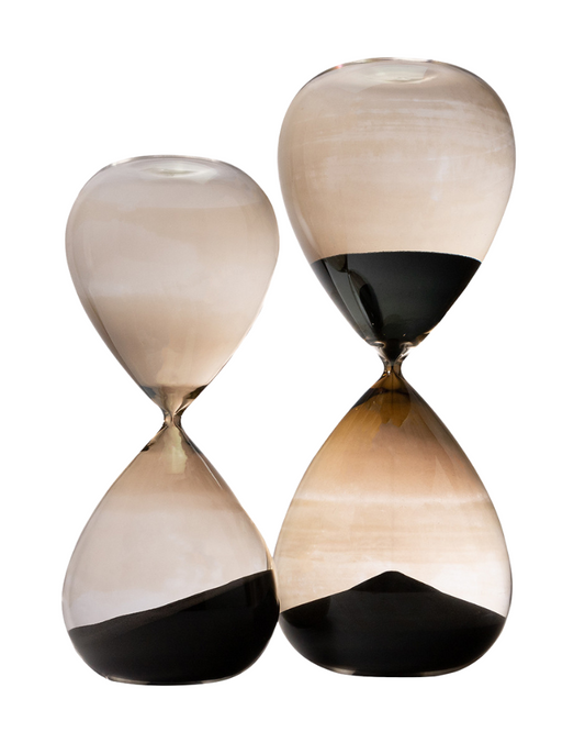 Hourglass - Black Sand, Set of 2