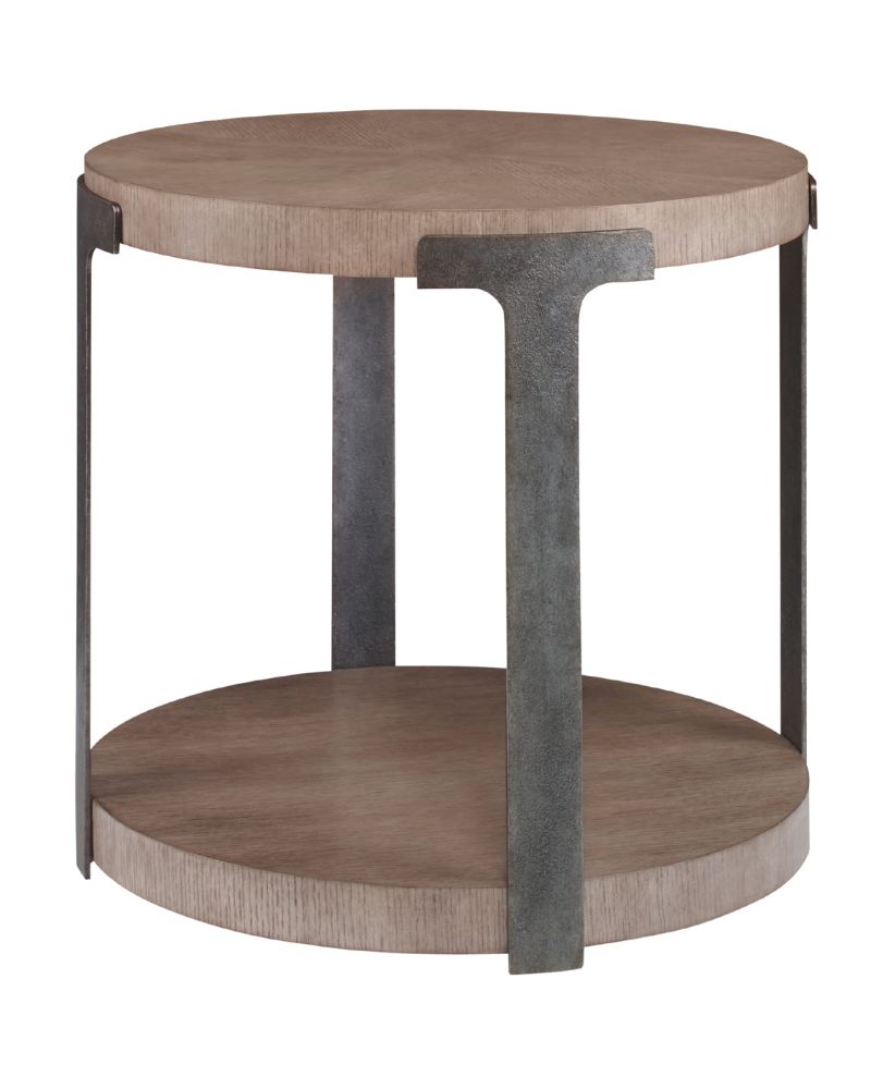 Round Side Table - Oak