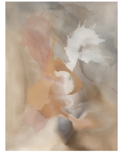 Adobe Haze Painting - Blush & Silver